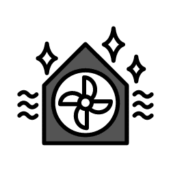 Air duct cleaning service icon